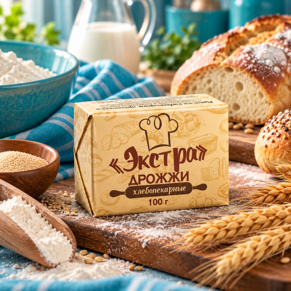 Дрожжи прессованные хлебопекарные "Экстра"