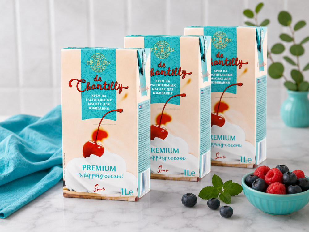 Крем р/ж Соблазн De Chantilly 27%, 1 л.*12 шт