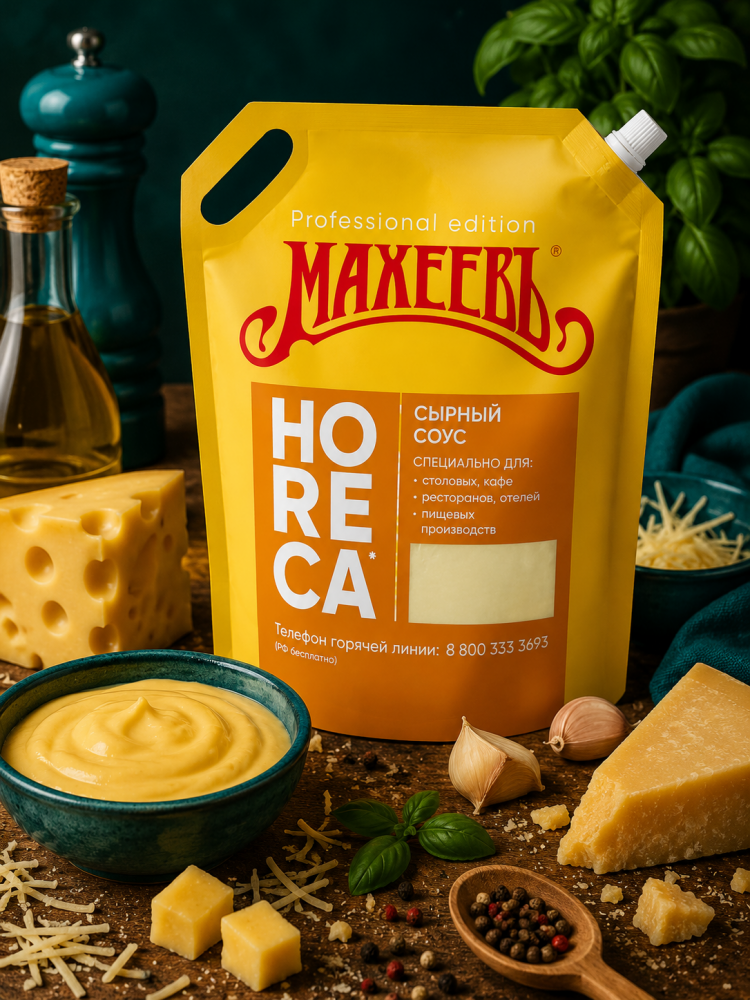 Соус Сырный 25% Махеевъ, Дой-Пак 1 кг