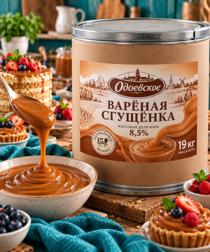 Молоко сгущеное вареное 8,5% м.д.ж