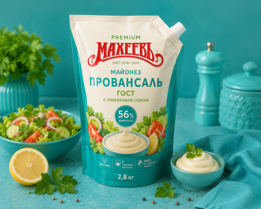 Майонез Провансаль 56% Махеевъ, дой-пак 2,8 кг